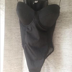 Black large bodysuit lingerie by fashion nova